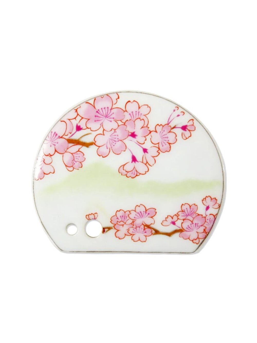 Shoyeido Incense Co. Porcelain Tile Holders - Cherry Blossoms